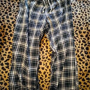 Old Navy Black and White Plaid pj pants!